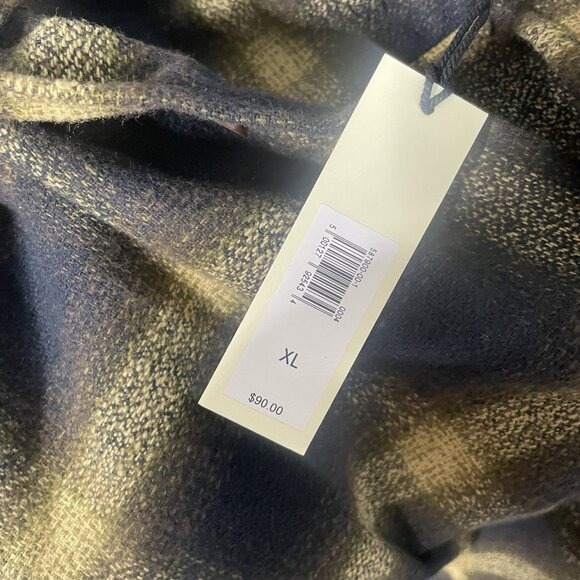 Banana Republic Shirt Mens XL Brown Plaid Flannel Button Up Long Sleeve New - Picture 4 of 8